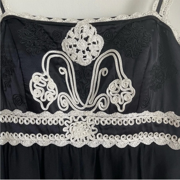 Sue Wong 100% silk Y2K whimsigoth witchy embroidered sun dress - Picture 4 of 8